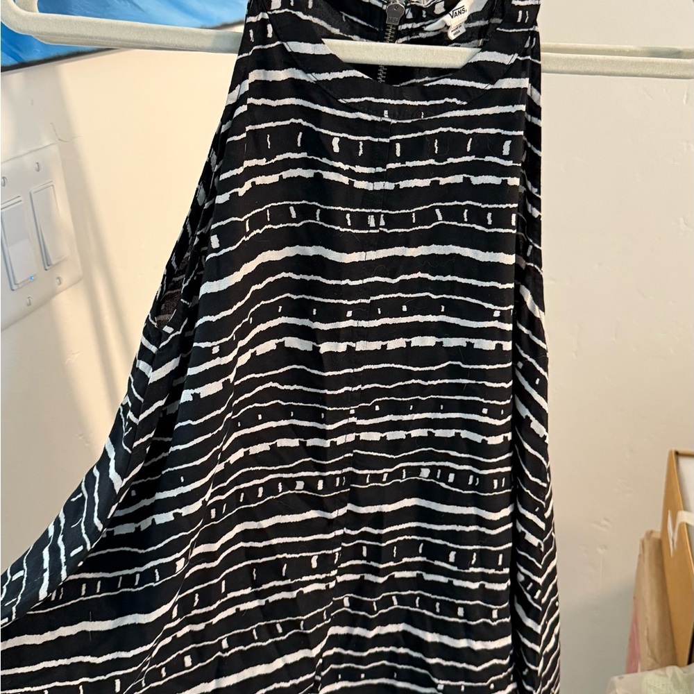 Vans Black and White Striped Shirt